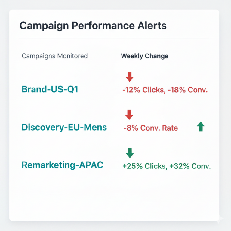 image showing campaigns with big changes